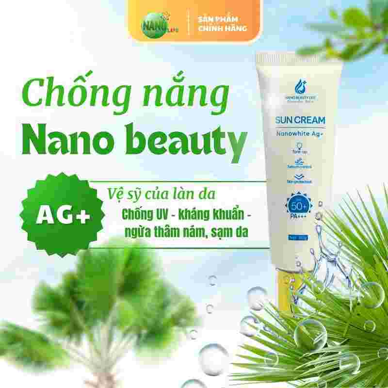 Kem chống nắng Nano white Ag+ 50g